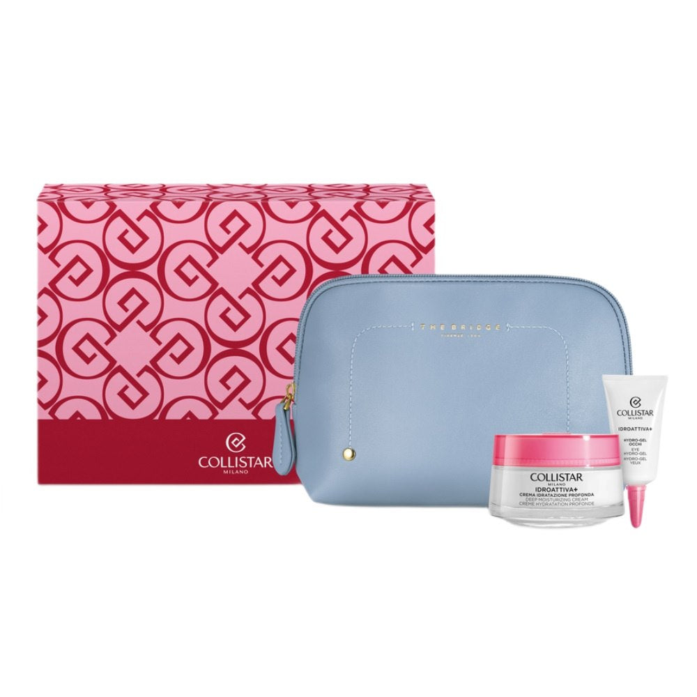 COLLISTAR SET IDRO+EYE CREAM+FACE CREAM+COSM BAG