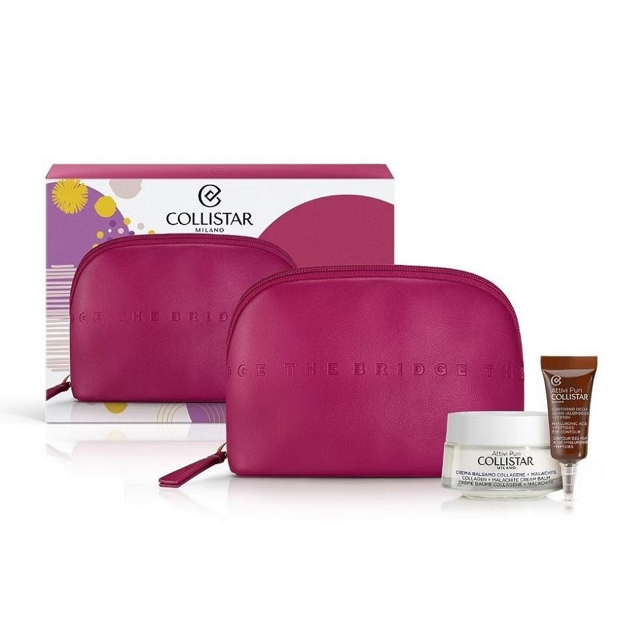 COLLISTAR SET COLL CREAM+HYALU EYE GEL+COSM BAG